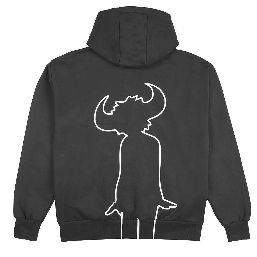 Buffalo Man Double Zip Jumbo Print Hoodie - Jamiroquai