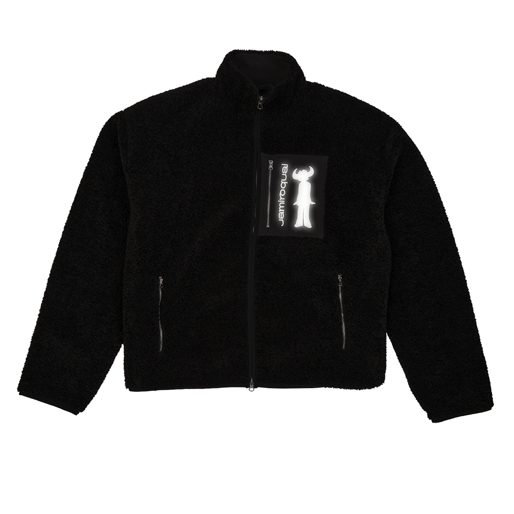 Jamiroquai - Space Cowboy 30th Anniversary Buffalo Man 3M Reflective Fleece Sherpa Jacket